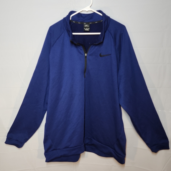 Nike Dri-Fit Quarter Zip Pullover Men's Royal Blue size XXL - Picture 2 of 9